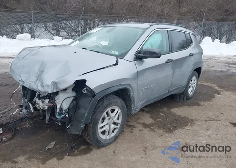 2020 Jeep Compass Sport Fwd z USA, uszkodzony, nr VIN 3C4NJCAB6LT134135